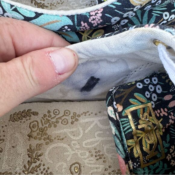 Keds X Rifle Paper Co. Lace Up Anchor Sneakers Lourdes Floral Print Size 7 - Picture 10 of 10